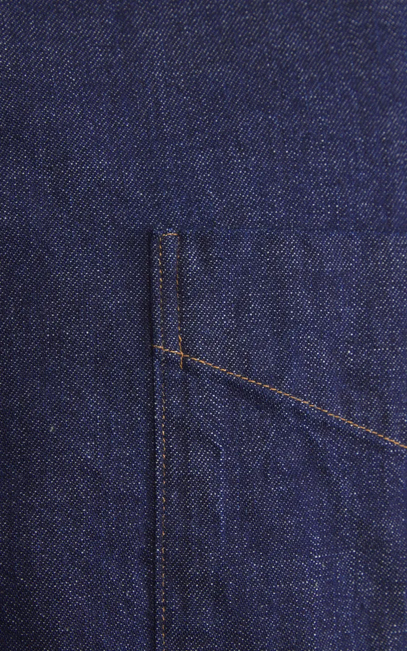 Orslow Standard Button Down Denim Shirt One Wash Indigo sold by Cultizm product image thumbnail 5