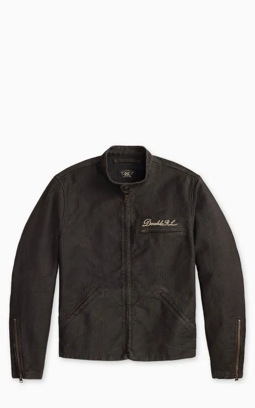 RRL Lightweight Corduroy Café-Racer-Jacket Vintage Black made by RRL