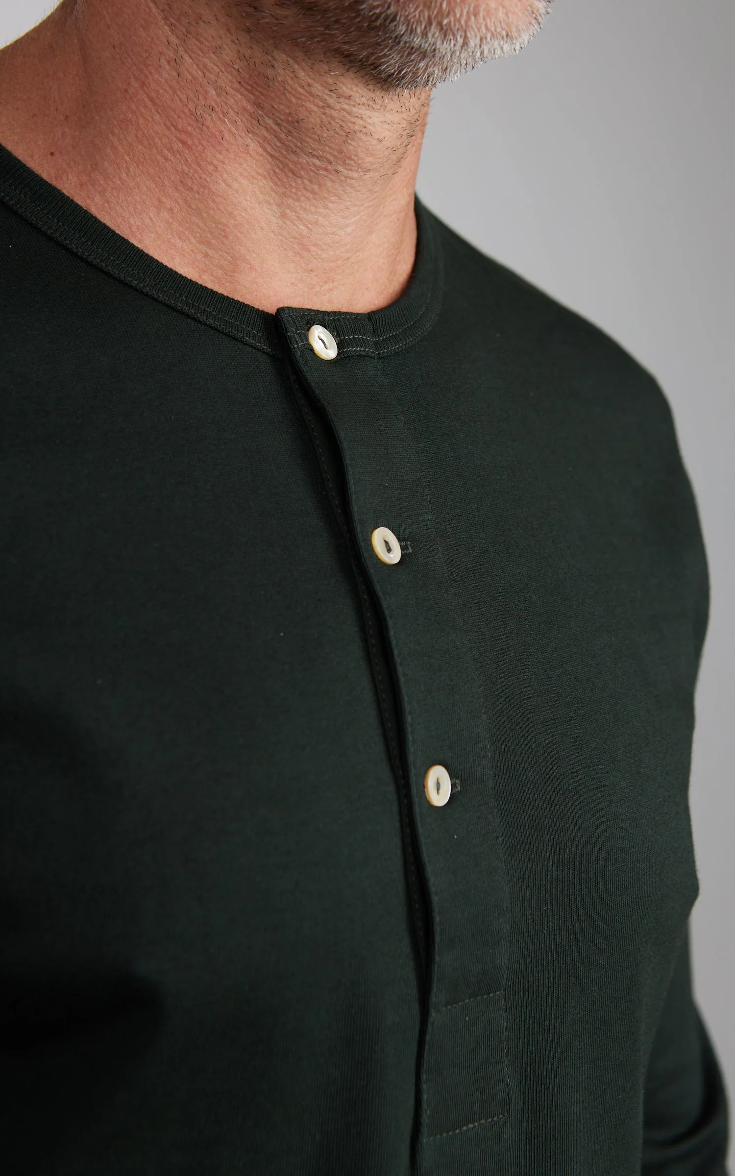 Merz b. Schwanen 2M06 Vintage Machine Refined Longsleeve Forest sold by Cultizm product image thumbnail 3