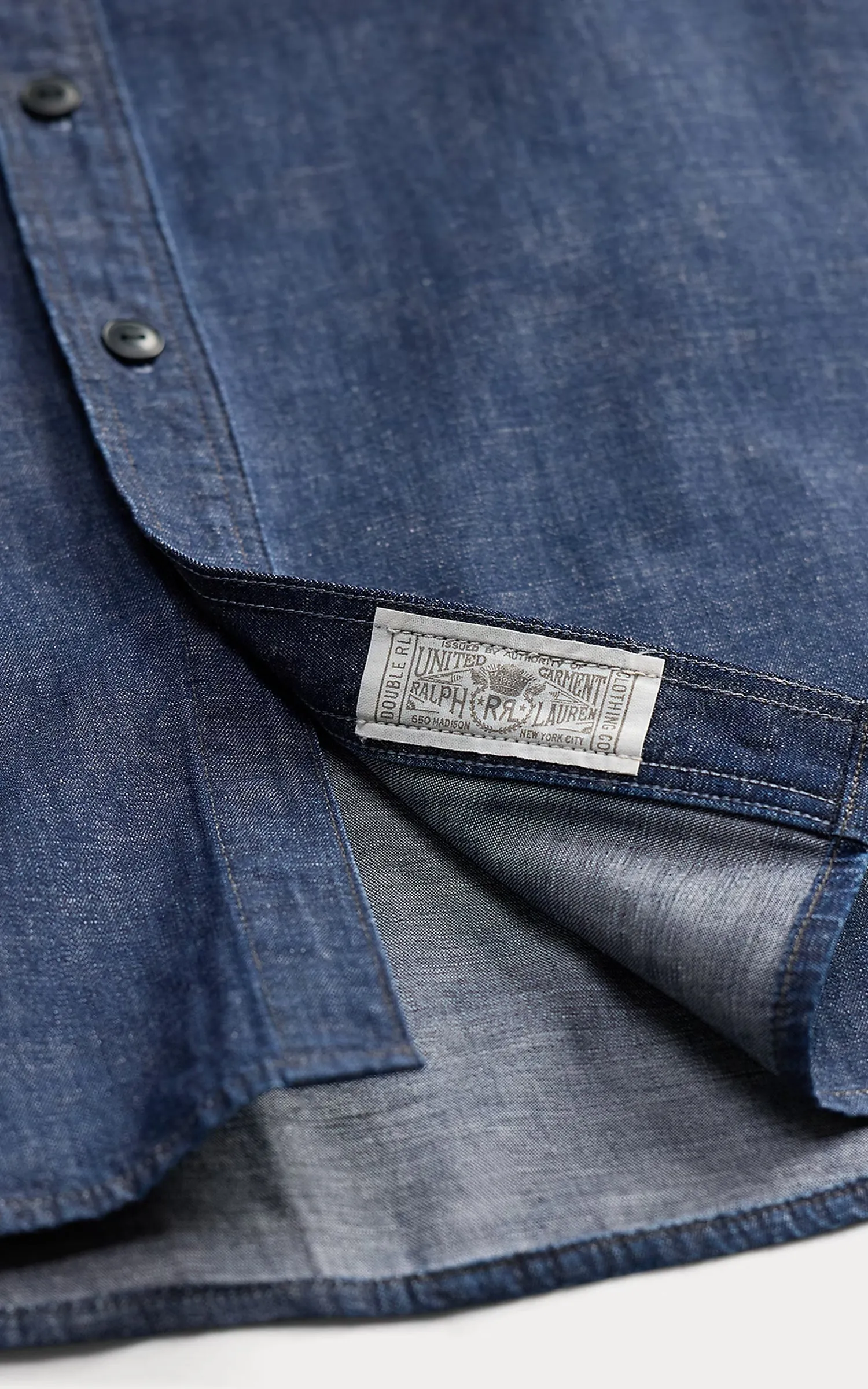 RRL Indigo Denim Workshirt Indigo Rinse sold by Cultizm product image thumbnail 2