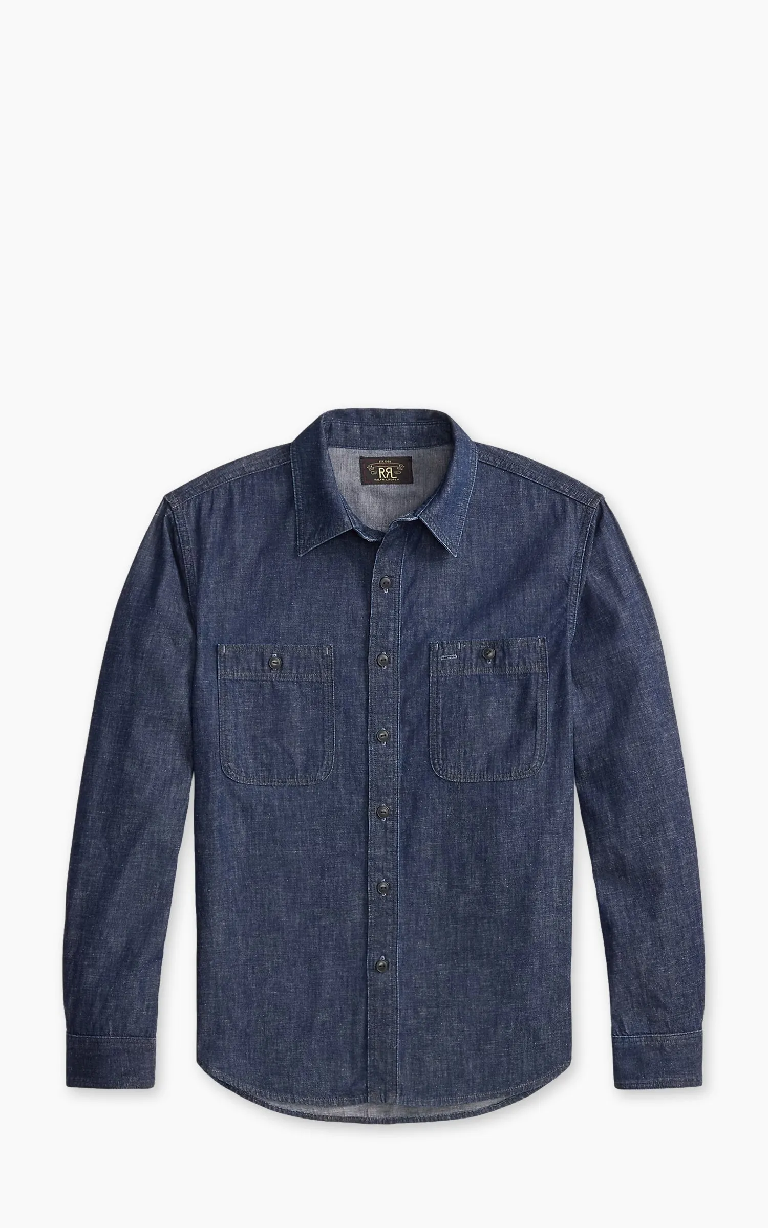 RRL Indigo Denim Workshirt Indigo Rinse sold by Cultizm