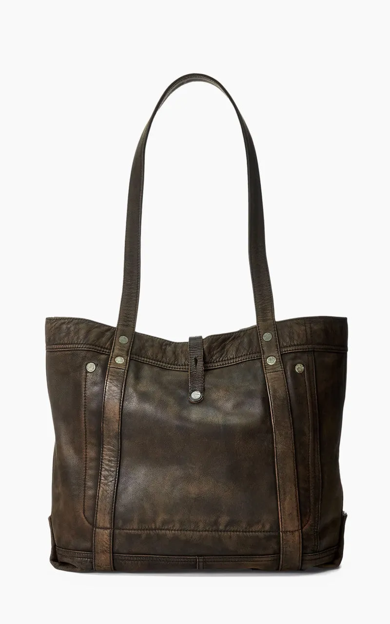 RRL Carter Tote Leather Bag Black Over Brown sold by Cultizm product image thumbnail 5