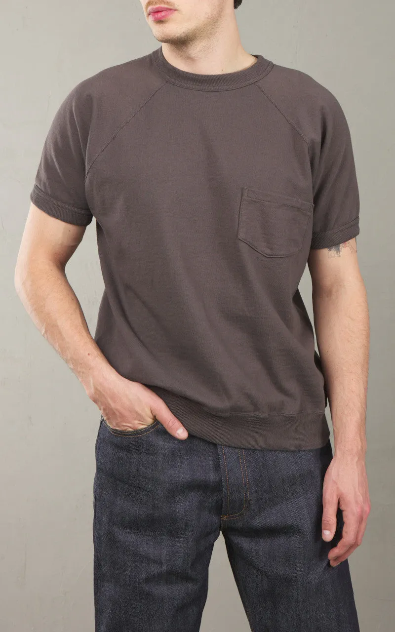 Warehouse & Co. Lot 4105 Short Sleeve Pocket Sweatshirt Charcoal sold by Cultizm product image thumbnail 4