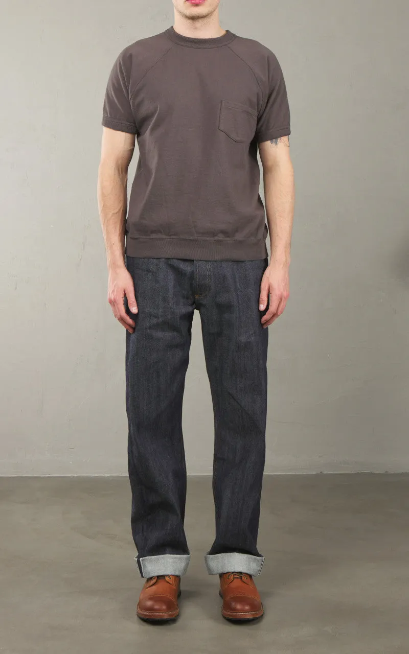 Warehouse & Co. Lot 4105 Short Sleeve Pocket Sweatshirt Charcoal sold by Cultizm product image thumbnail 3