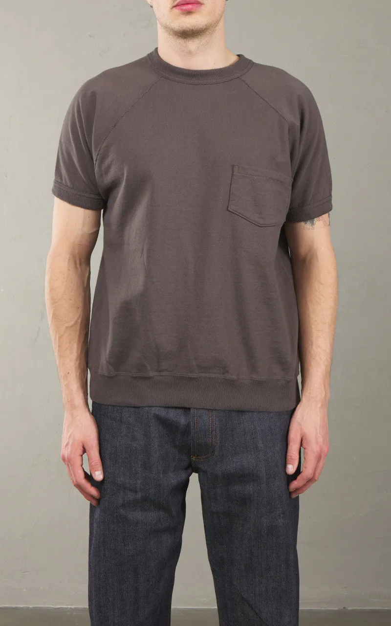 Warehouse & Co. Lot 4105 Short Sleeve Pocket Sweatshirt Charcoal sold by Cultizm product image thumbnail 2