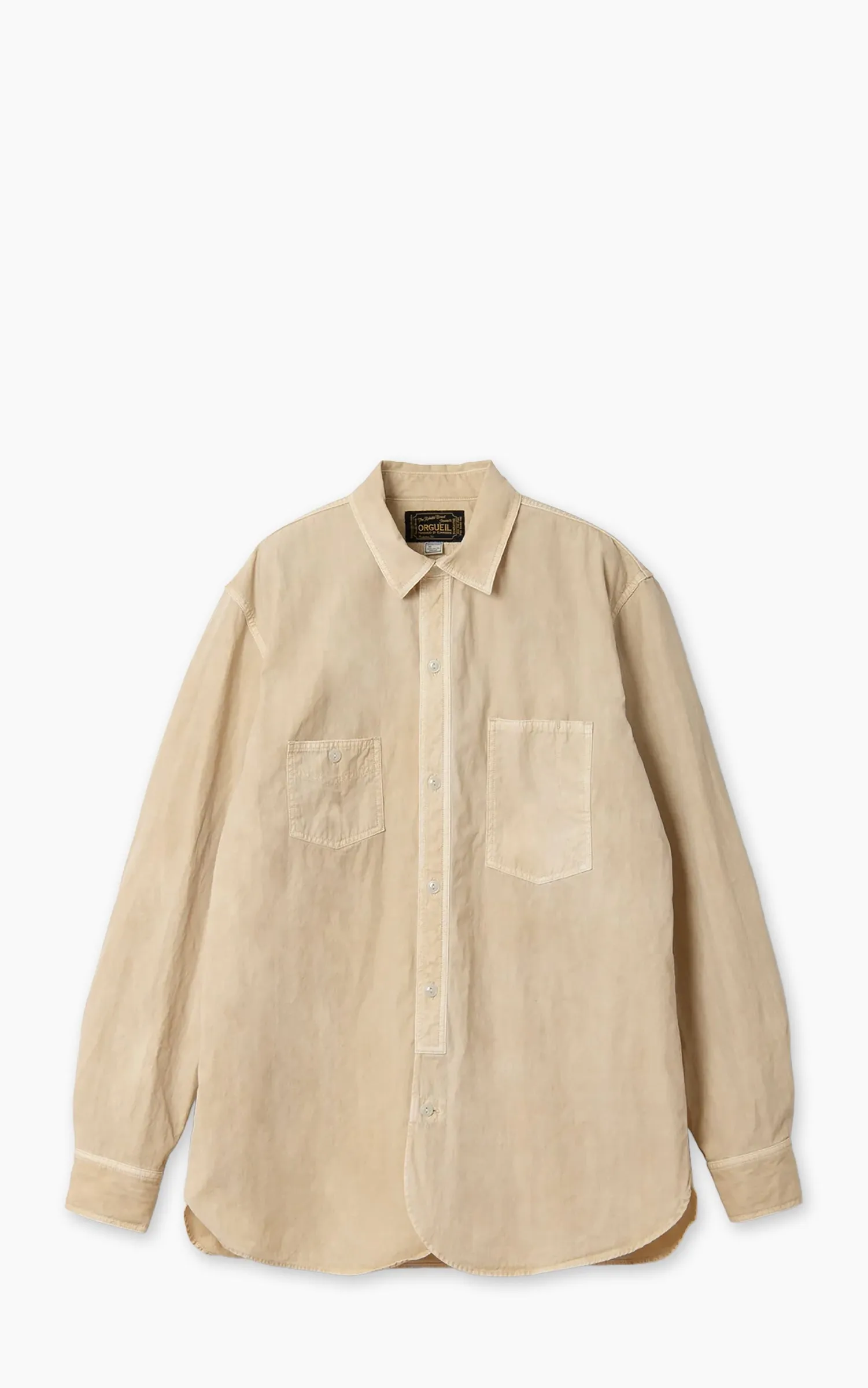 Orgueil OR-5130 1913s Work Shirt Beige sold by Cultizm