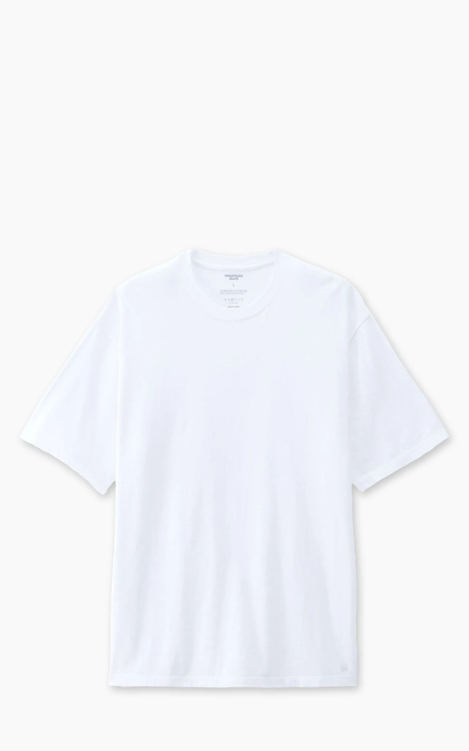 MOMOTARO JEANS MMTS6031 2-Pack Round Body Tee White/Black sold by Cultizm product image thumbnail 2