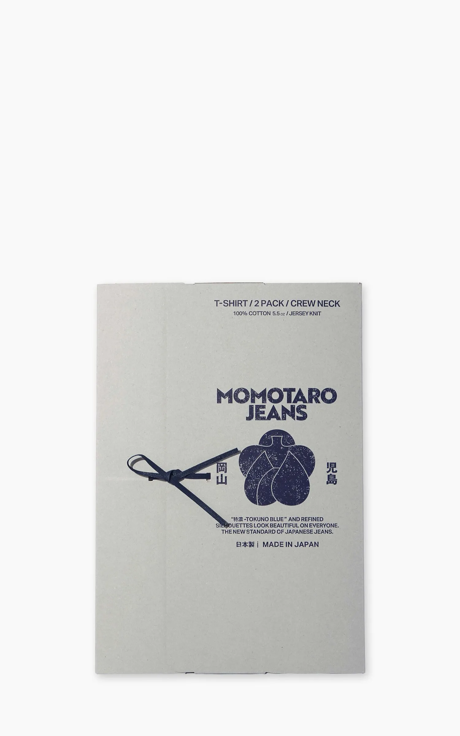 MOMOTARO JEANS MMTS6031 2-Pack Round Body Tee White/Black sold by Cultizm