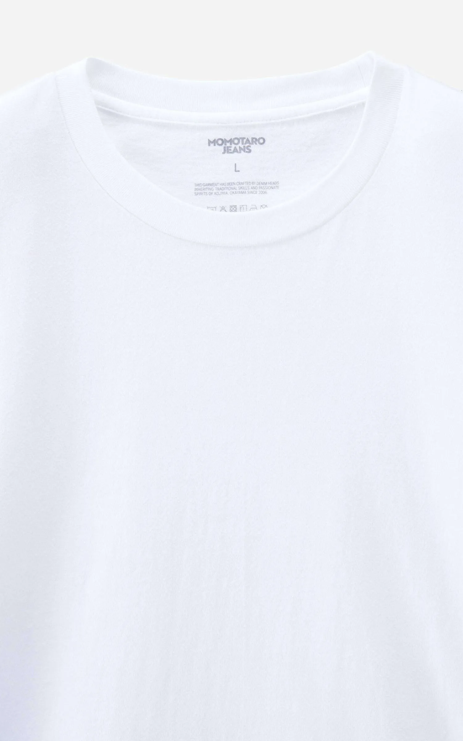 MOMOTARO JEANS MMTS6031 2-Pack Round Body Tee White/Black sold by Cultizm product image thumbnail 4