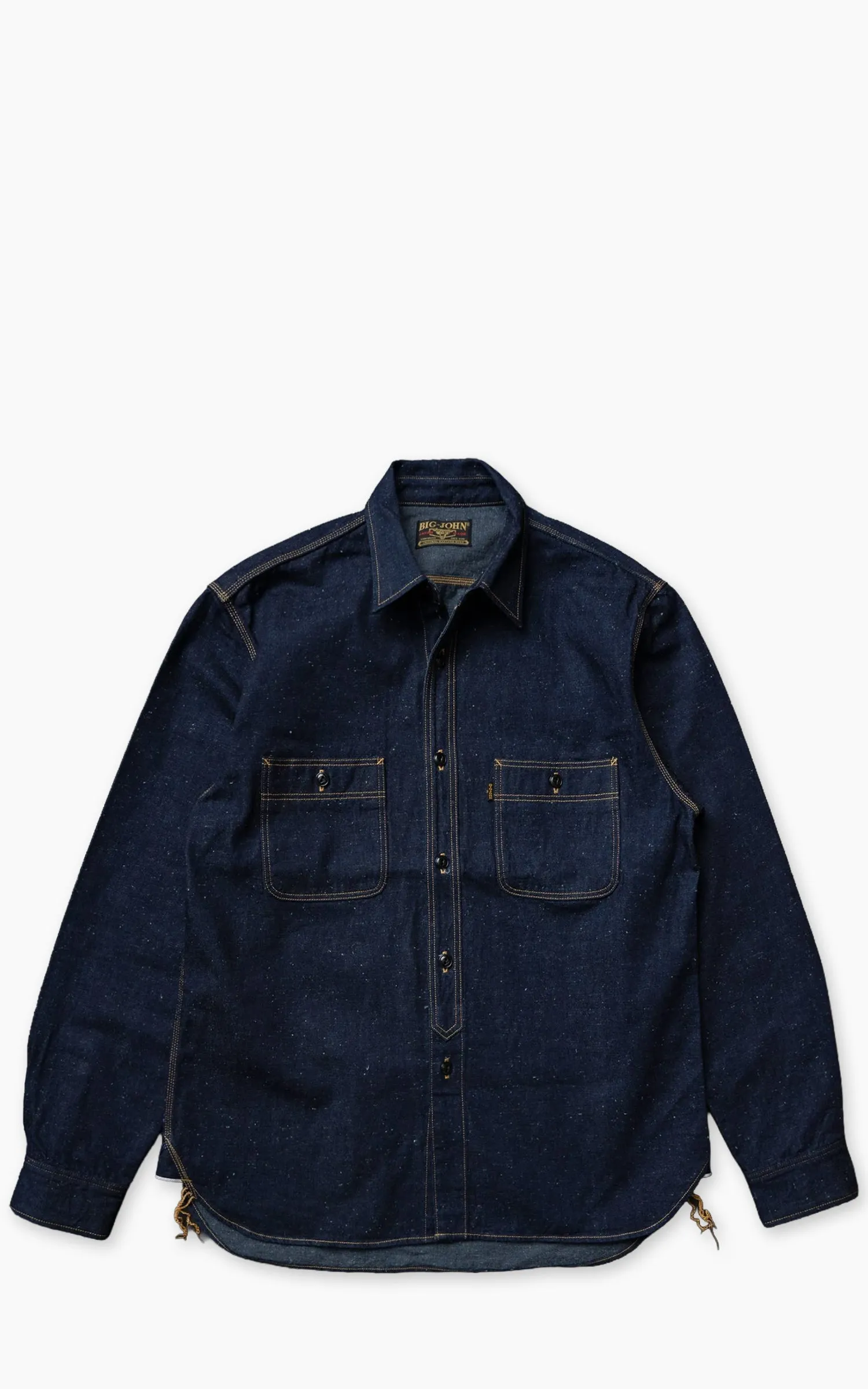 Big John MS005E Selvedge Denim Work Shirt Indigo 10oz sold by Cultizm