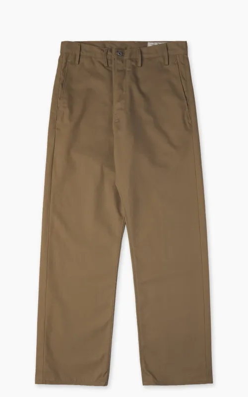 Rogue Territory Relaxed Trouser Selvedge Canvas Dyed Khaki made by Rogue Territory
