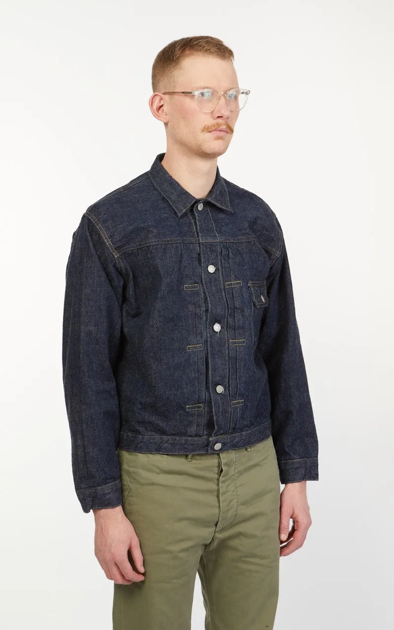 OrSlow 40s Type 1 Jacket One Wash Indigo sold by Cultizm product image thumbnail 5