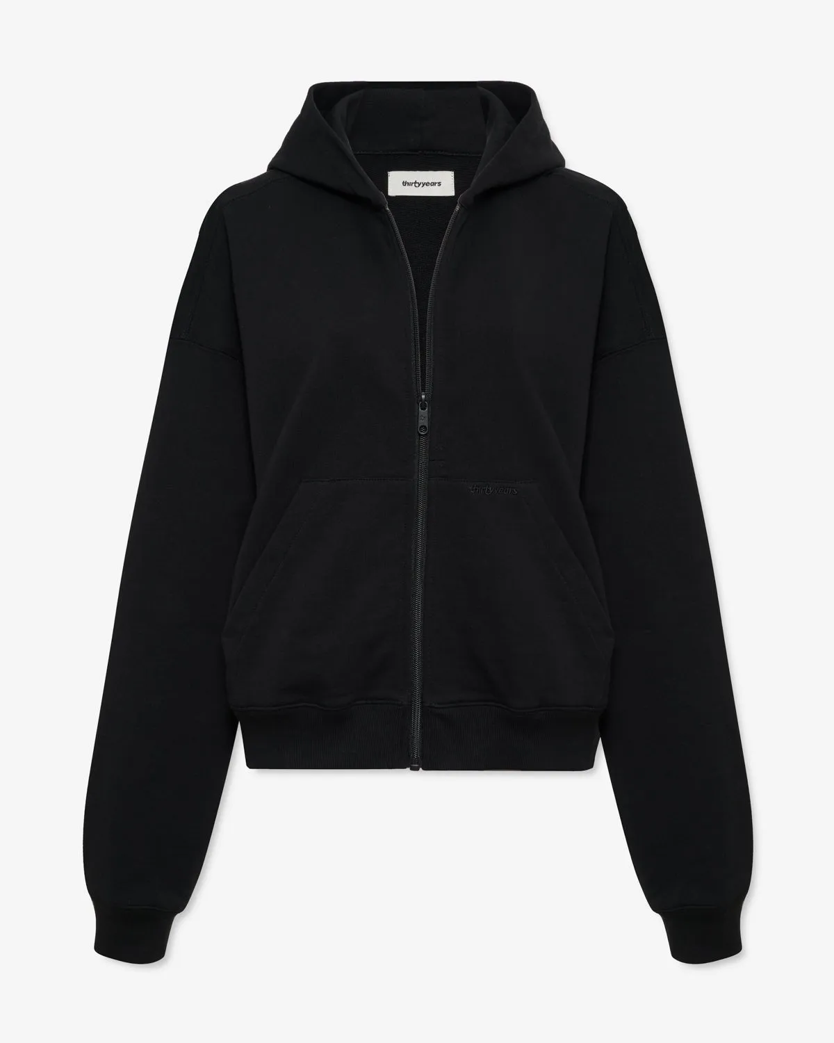 ty Full Zip Hoodie - Black sold by Thirtyyears