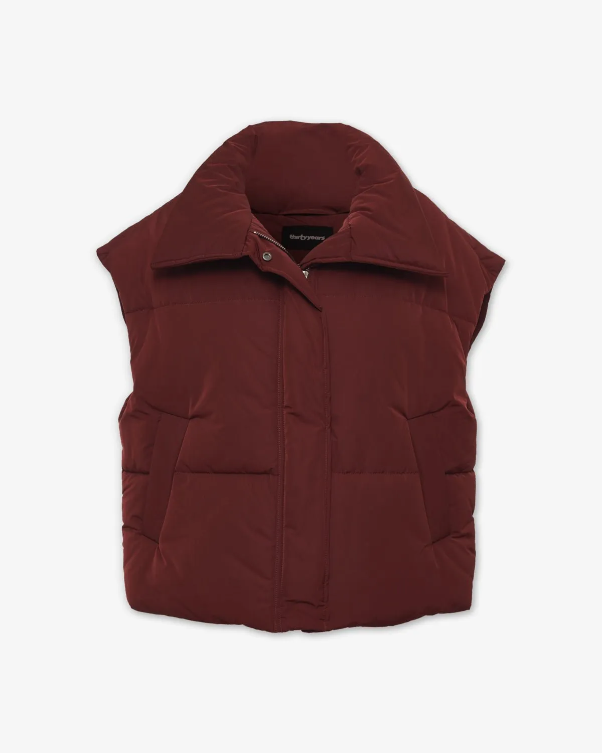Puffer Vest - Burgundy sold by Thirtyyears product image thumbnail 2