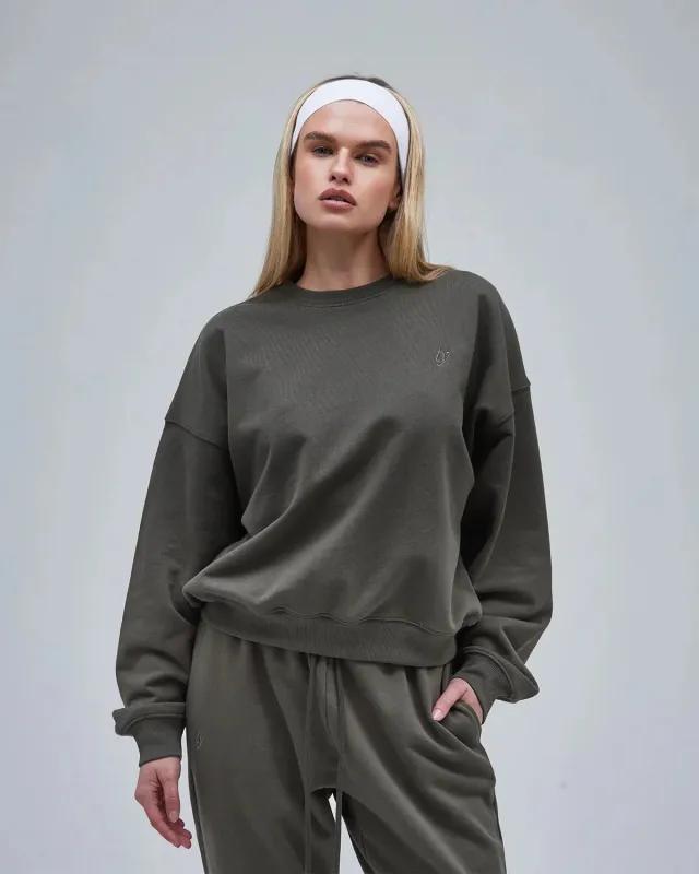 Signature Crew Sweater - Fog made by Thirtyyears