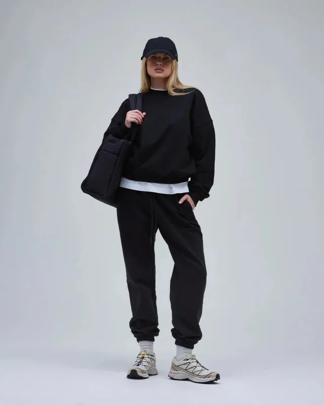 Signature Crew Sweatpant - Black made by Thirtyyears