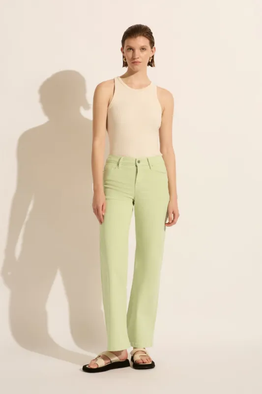 Mia Mid Wide Leg Jean Mint sold by Outland Denim