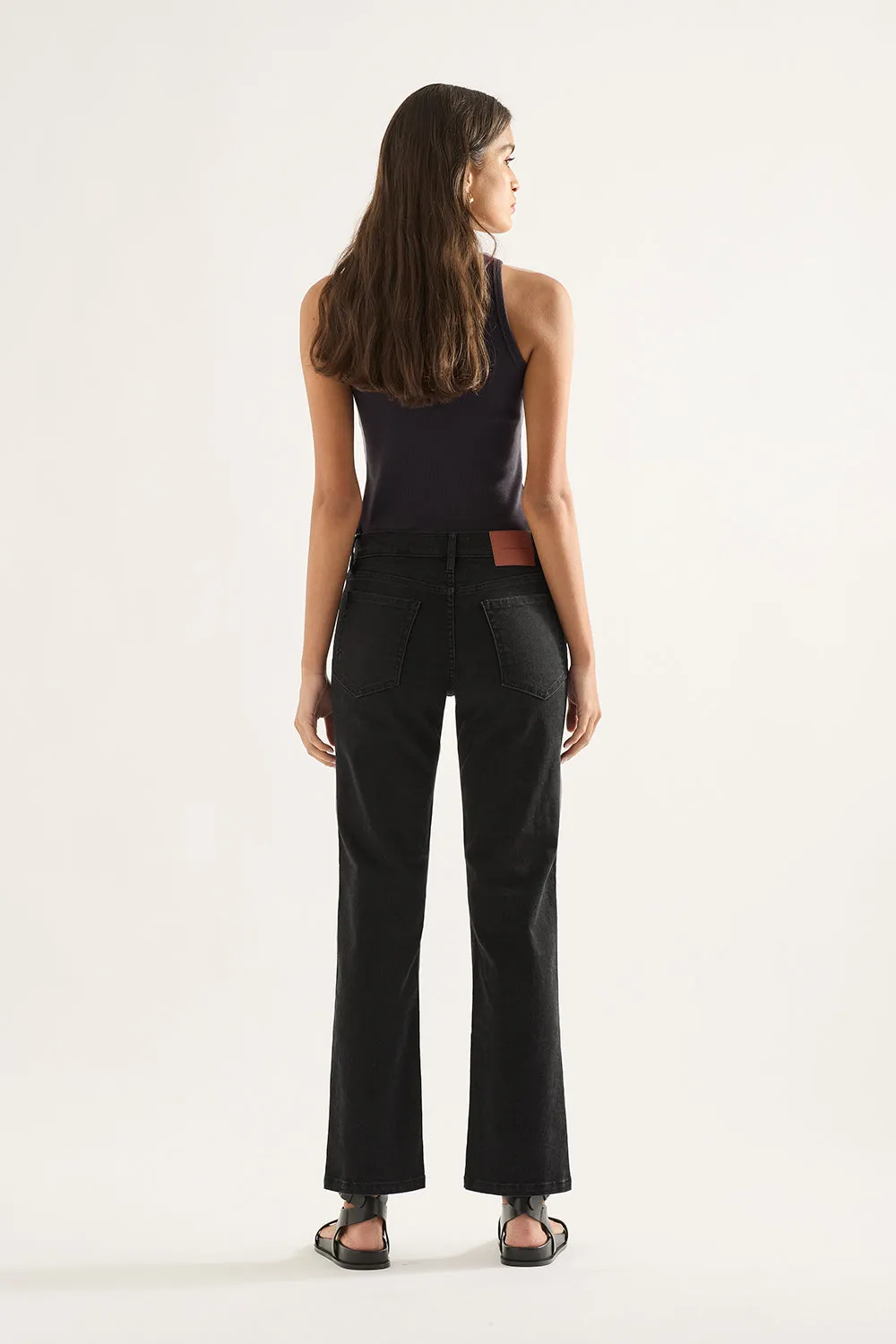 Elise Mid Straight Jean Black sold by Outland Denim product image thumbnail 3