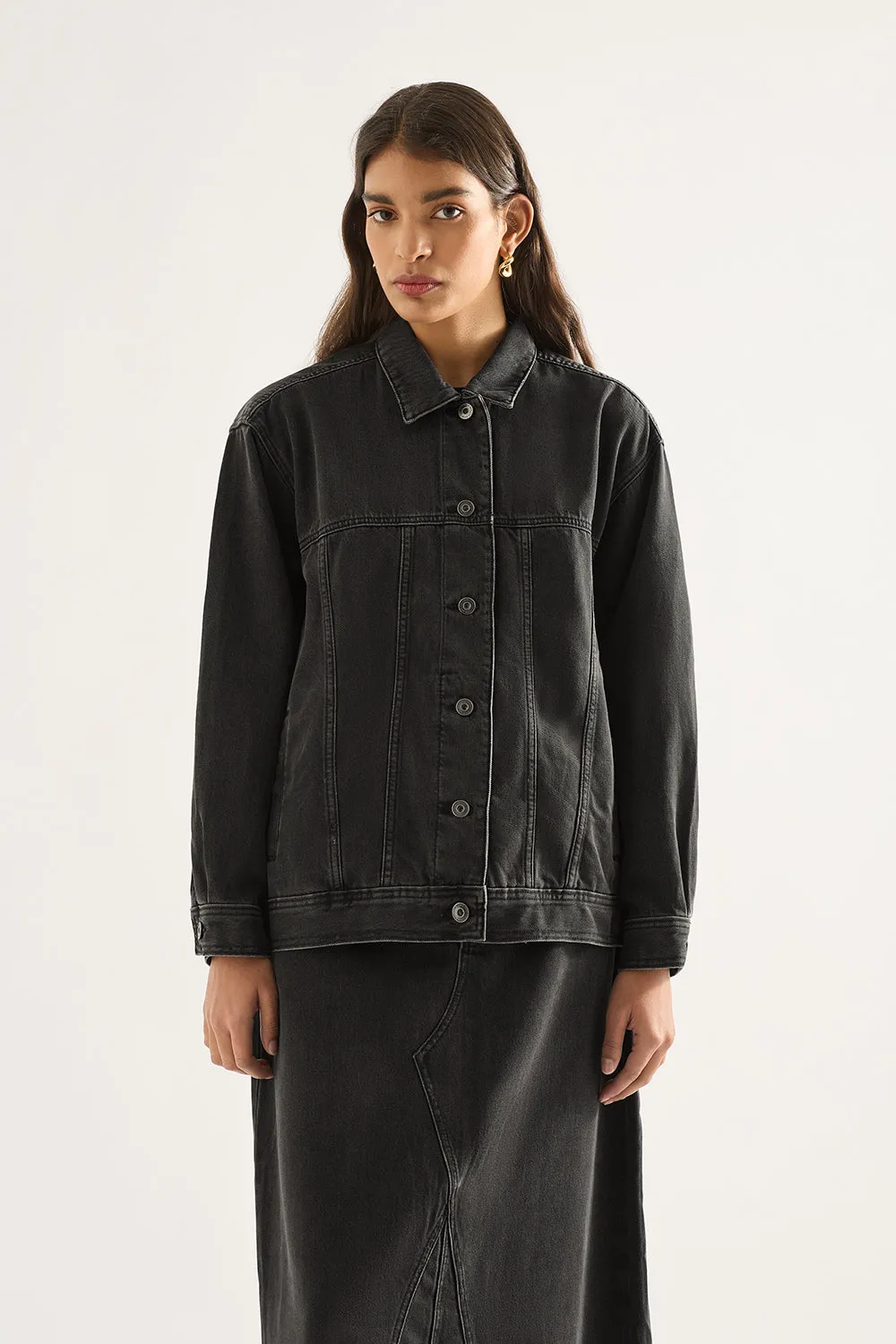 Eddie Jacket Aged Black sold by Outland Denim