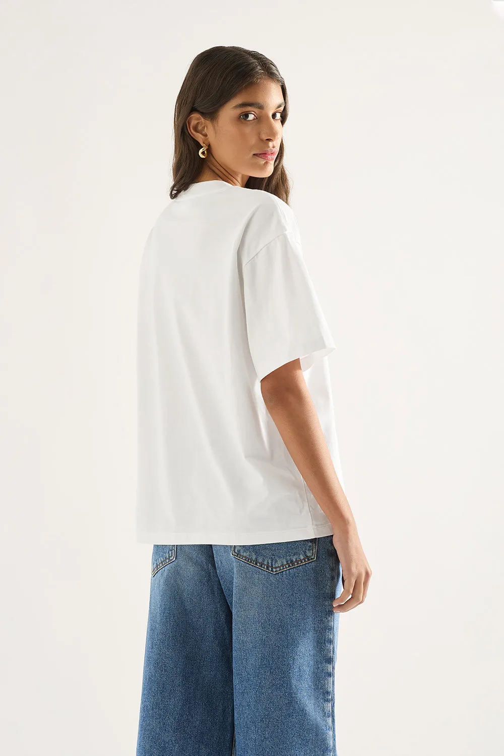 The Good Oversized Tee White sold by Outland Denim product image thumbnail 3