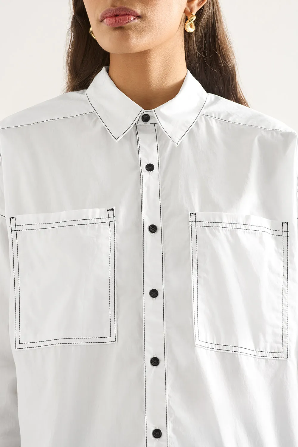 Maya Shirt White sold by Outland Denim product image thumbnail 4