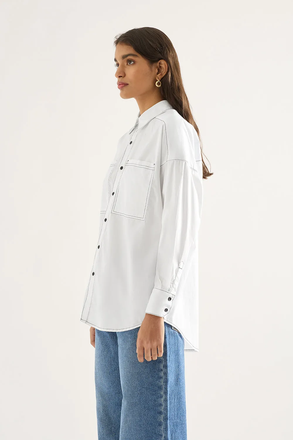 Maya Shirt White sold by Outland Denim product image thumbnail 2