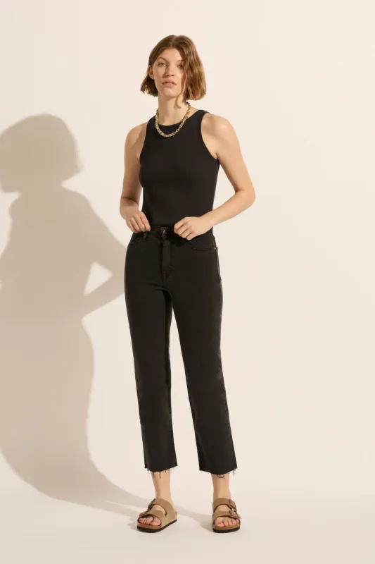 Zoe Crop Jean Ink sold by Outland Denim