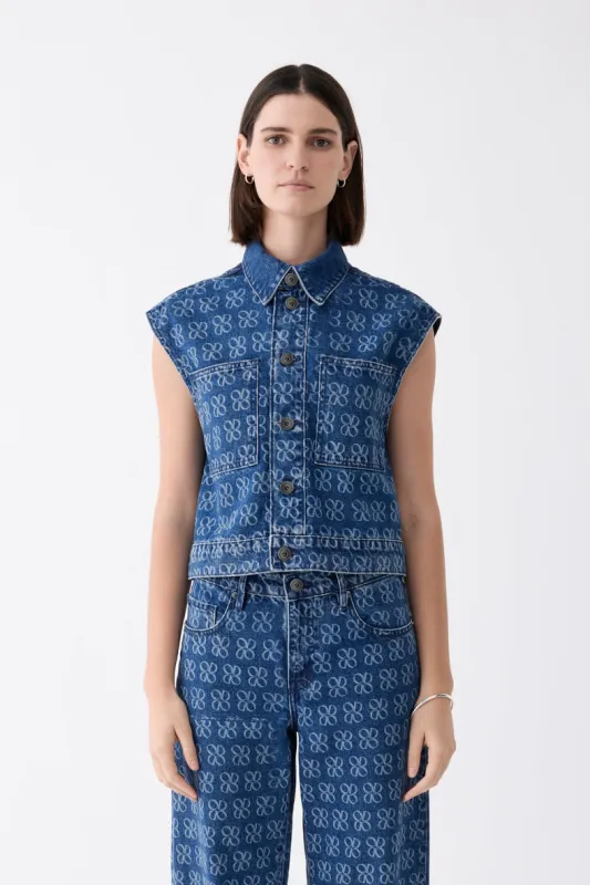 Rosie Sleeveless Shirt Icon Dusk sold by Outland Denim