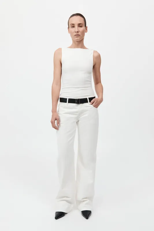 90s Low Rise Jeans - White sold by Outland Denim