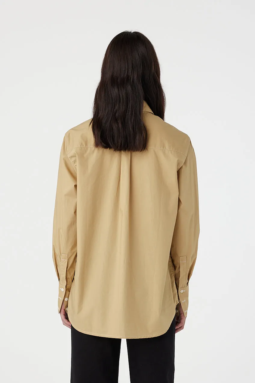 Melody Long Sleeve Shirt Latte sold by Outland Denim product image thumbnail 5