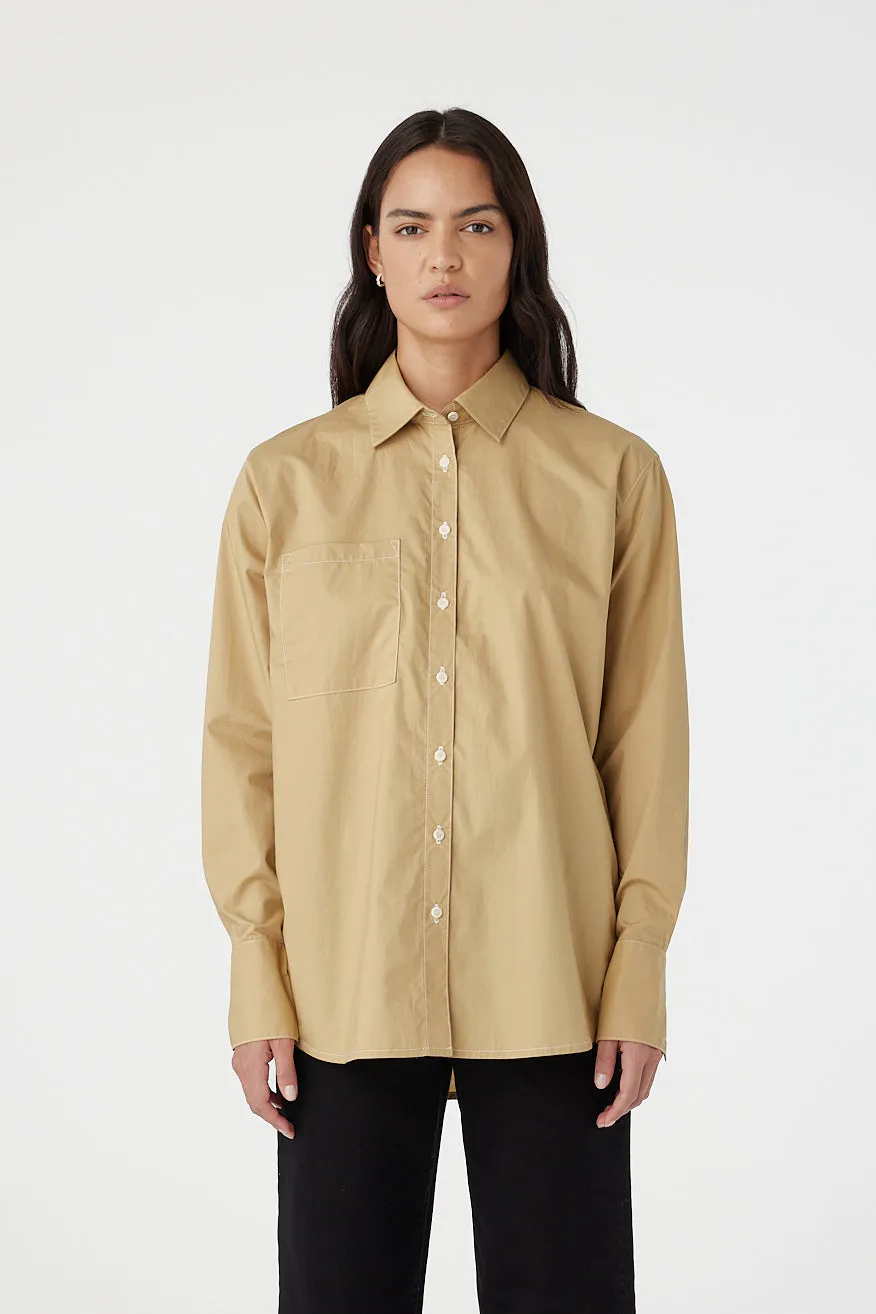 Melody Long Sleeve Shirt Latte sold by Outland Denim product image thumbnail 2