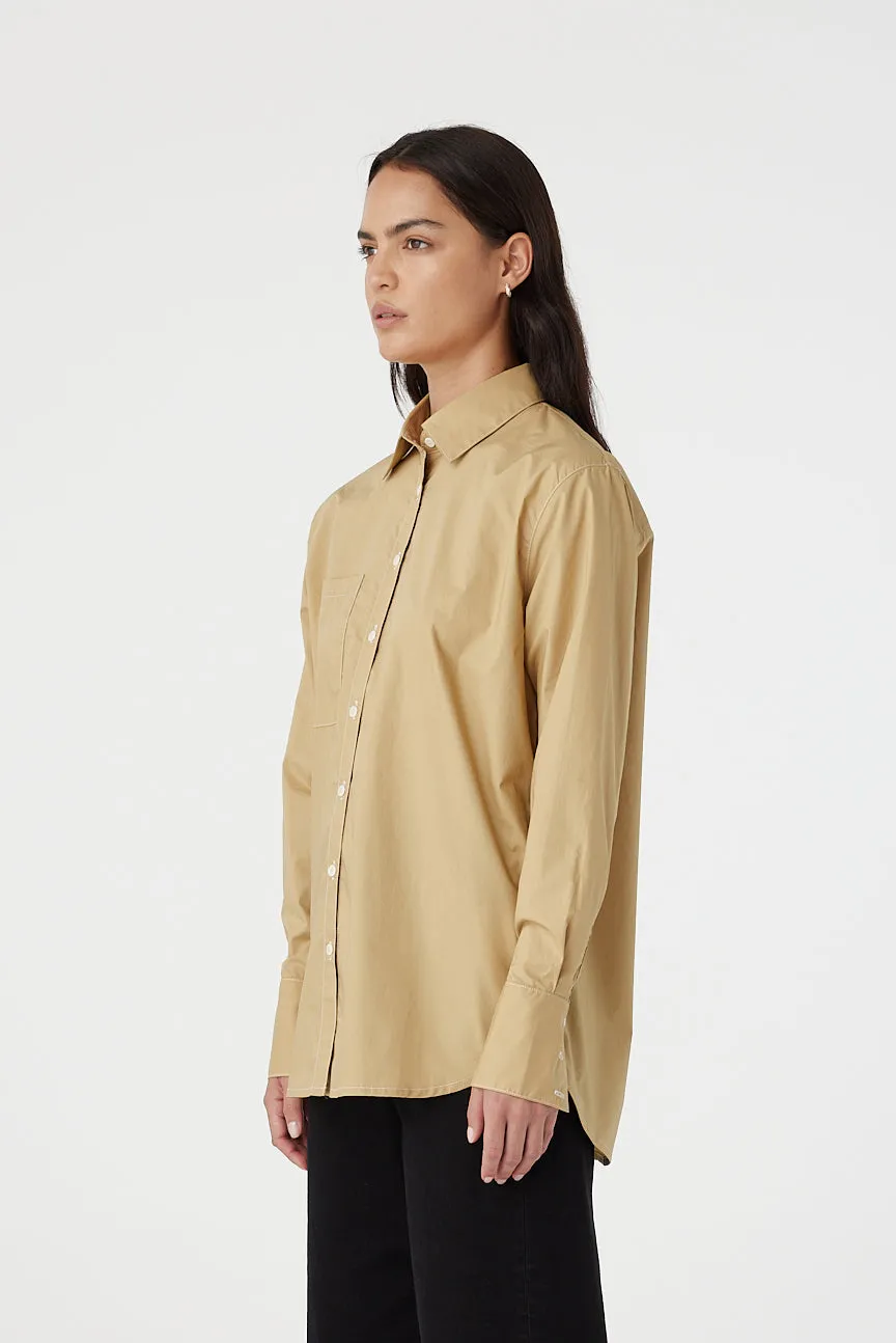 Melody Long Sleeve Shirt Latte sold by Outland Denim product image thumbnail 3