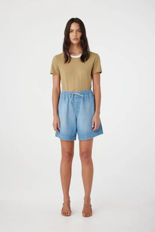 Eden Short Bluejay sold by Outland Denim