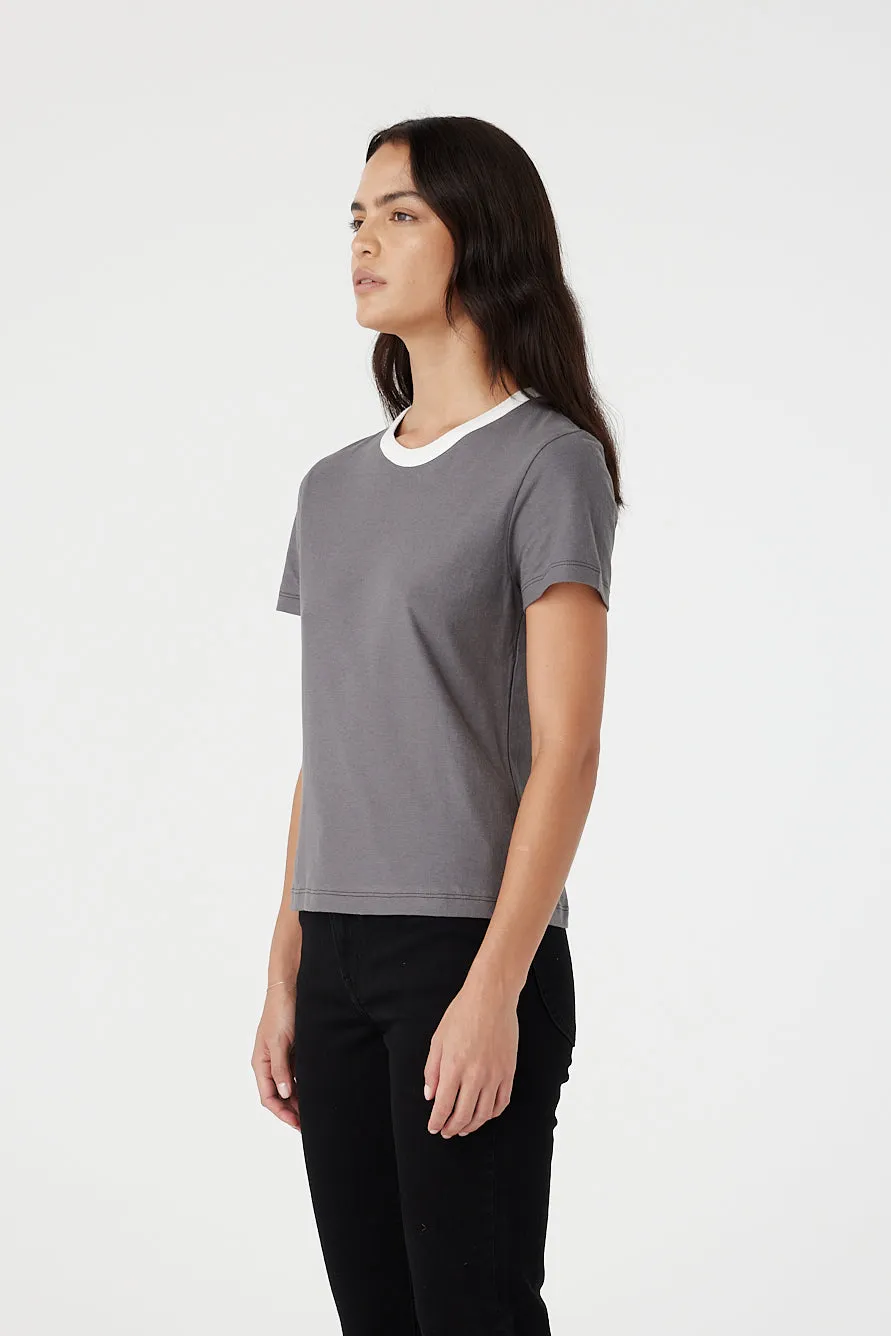 Ivy Tee Charcoal sold by Outland Denim product image thumbnail 2