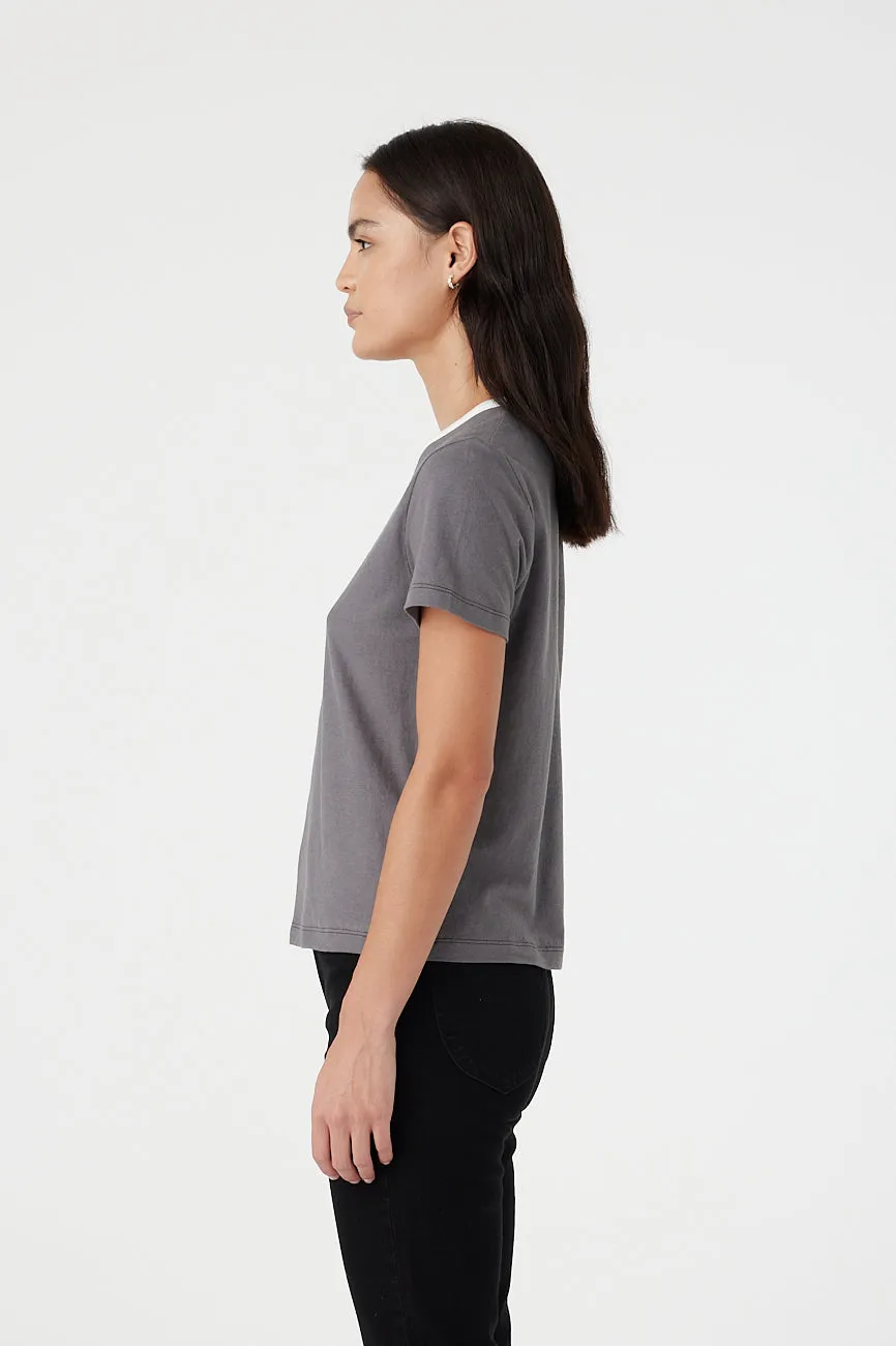Ivy Tee Charcoal sold by Outland Denim product image thumbnail 3