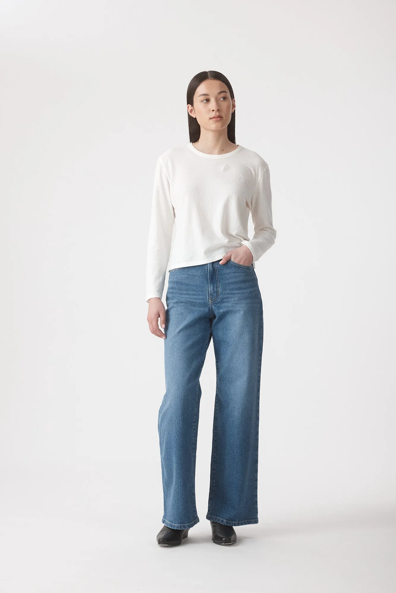 Isa LS Top Bone sold by Outland Denim product image thumbnail 4