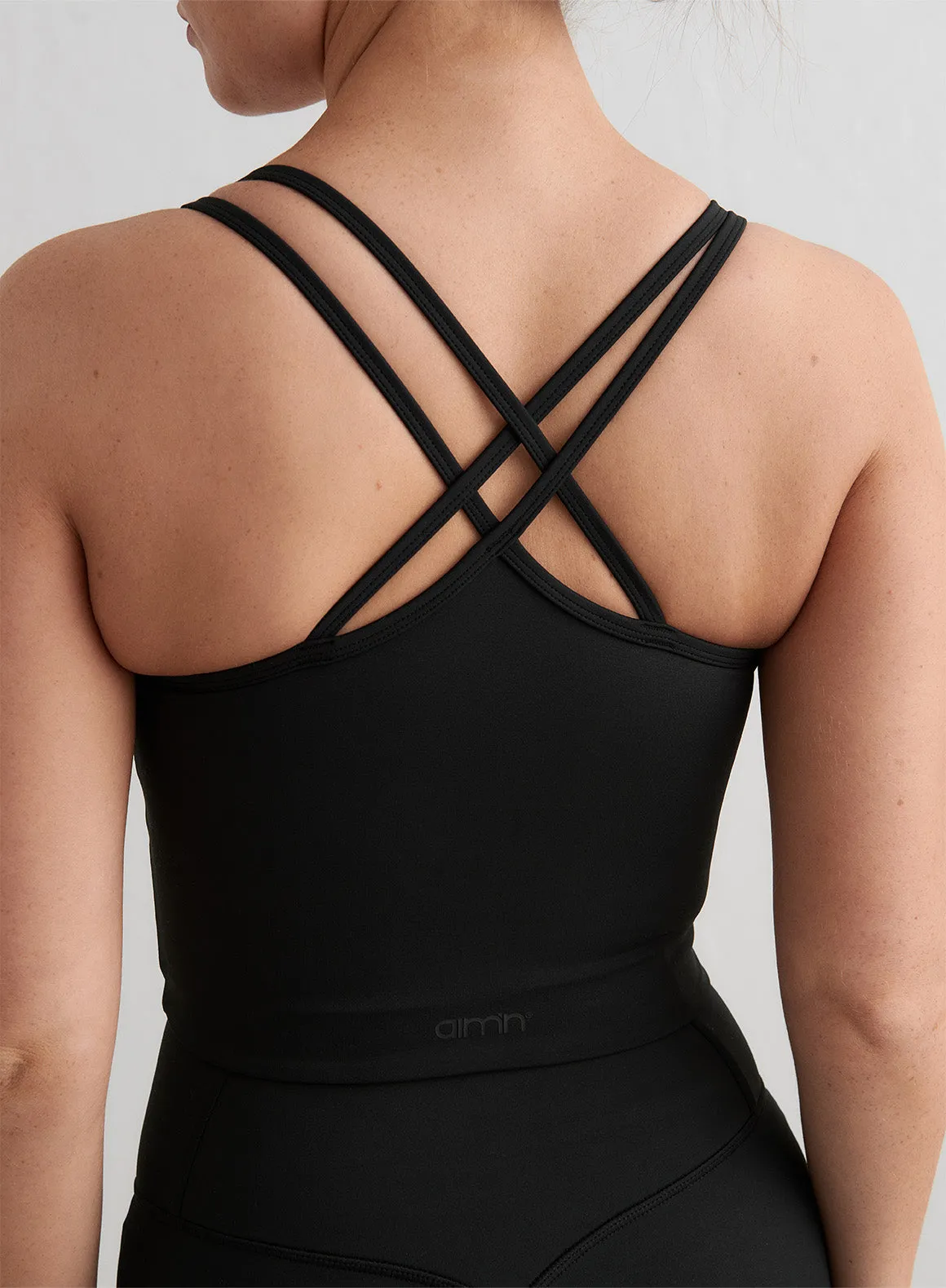 Black Monochrome Core Bralette sold by Aimn product image thumbnail 5