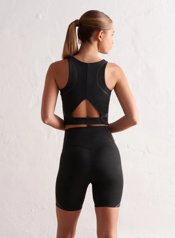 Black Elevate Core Bralette sold by Aimn