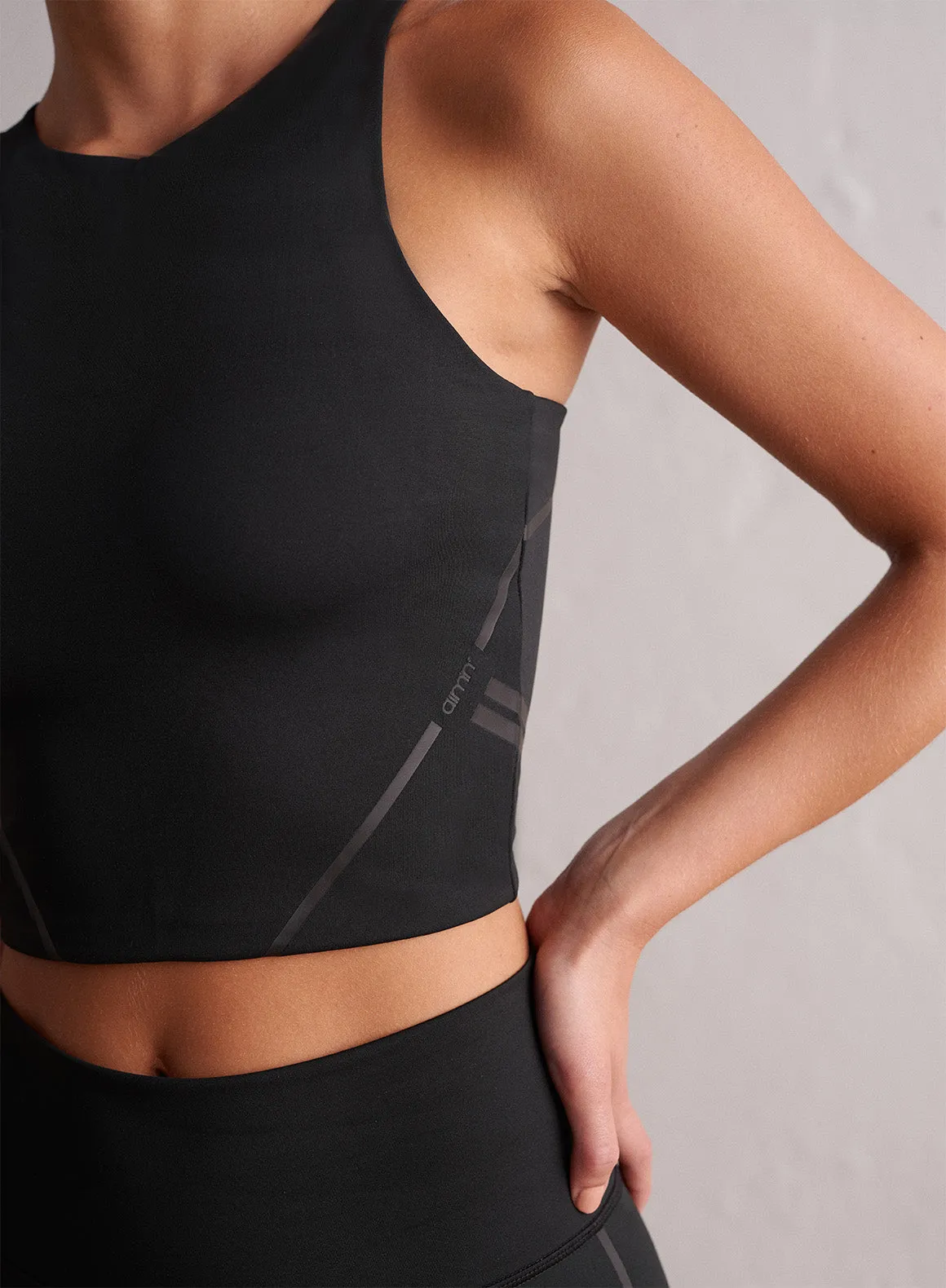 Black Elevate Core Bralette sold by Aimn product image thumbnail 3