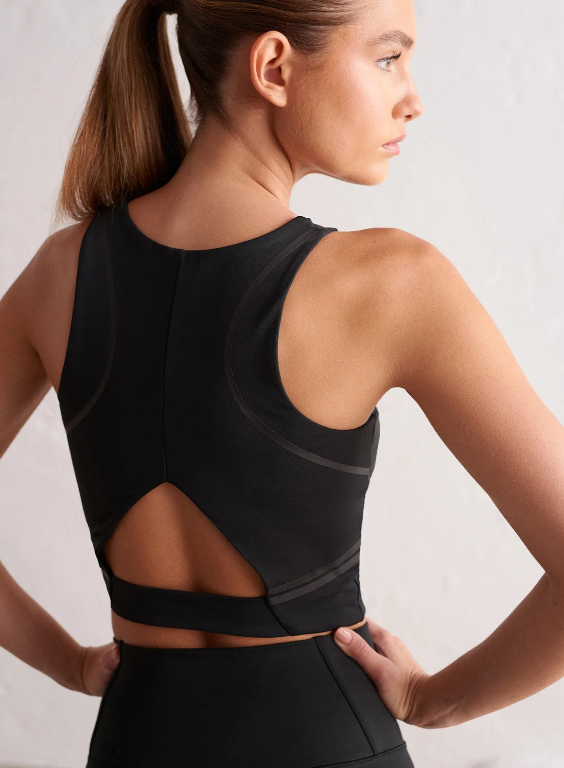 Black Elevate Core Bralette sold by Aimn product image thumbnail 4