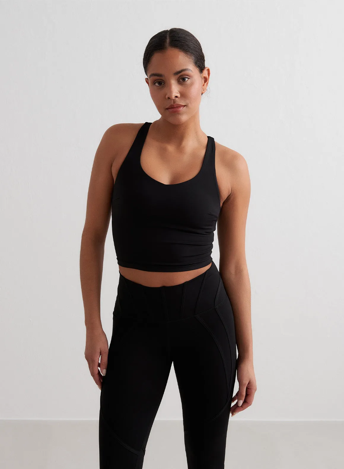 Black Sculpting Strappy Bralette sold by Aimn product image thumbnail 5