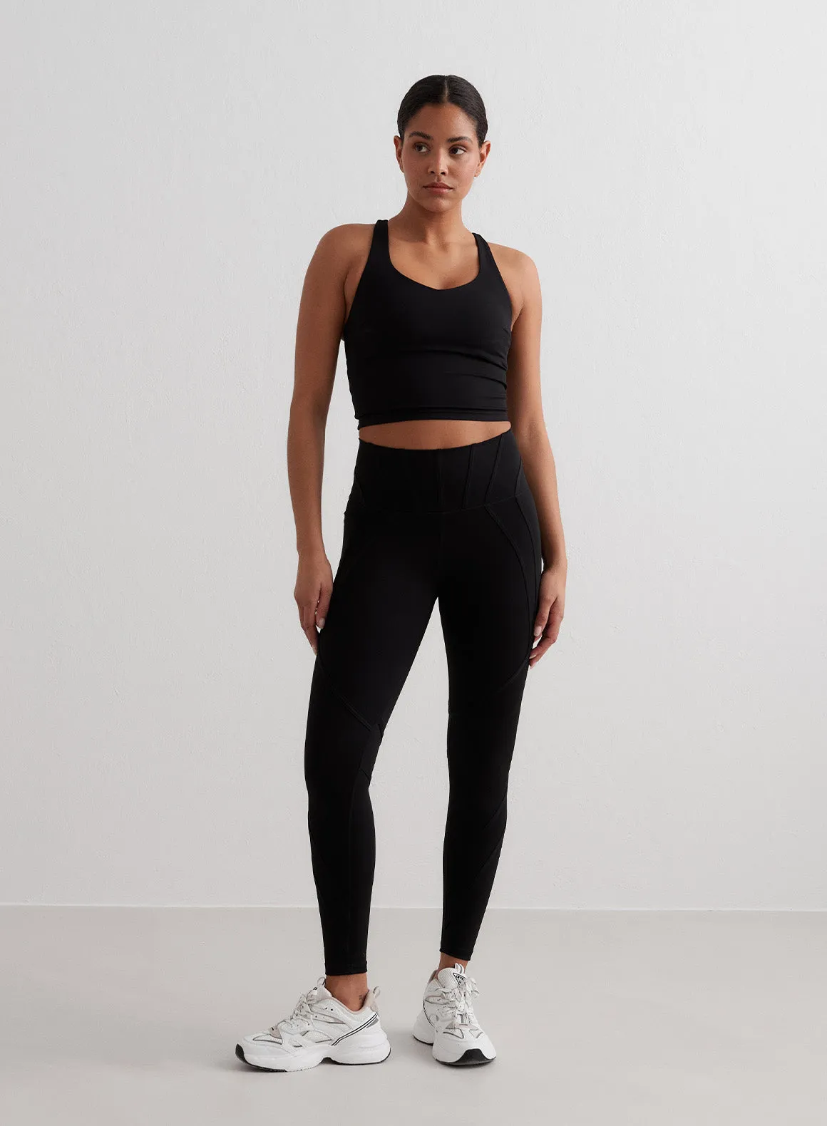 Black Sculpting Strappy Bralette sold by Aimn product image thumbnail 3