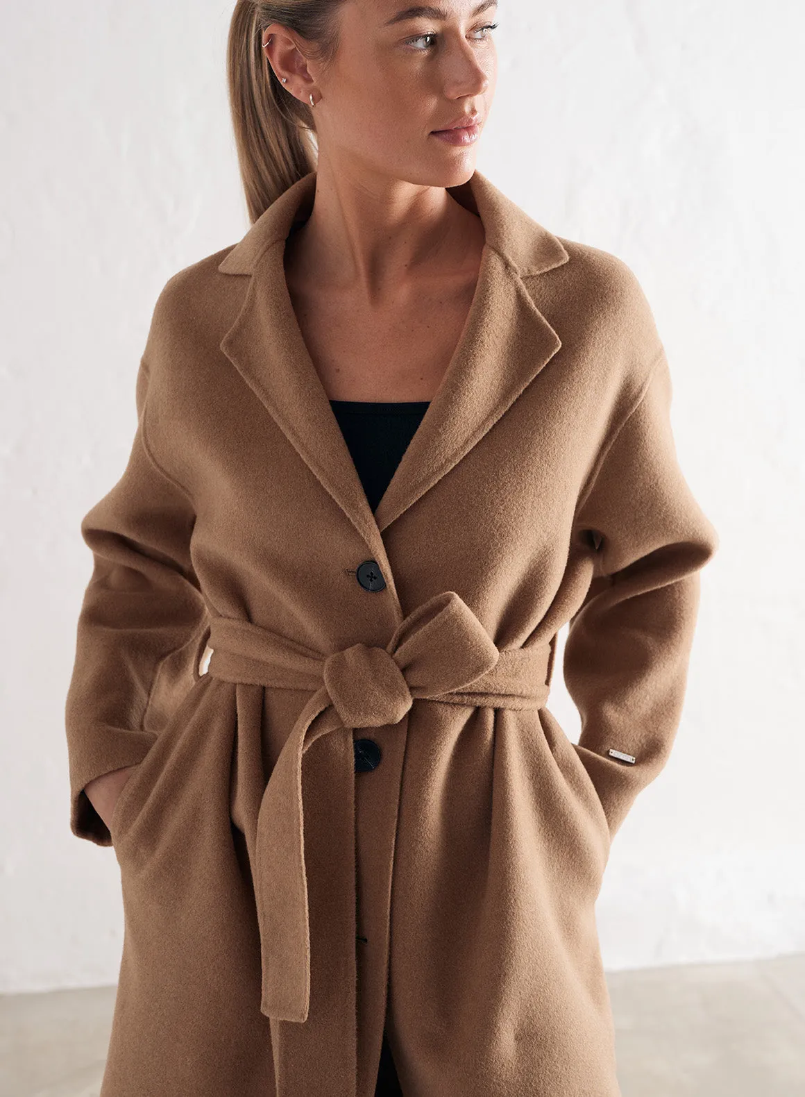 Camel Classic Wool Coat sold by Aimn product image thumbnail 4
