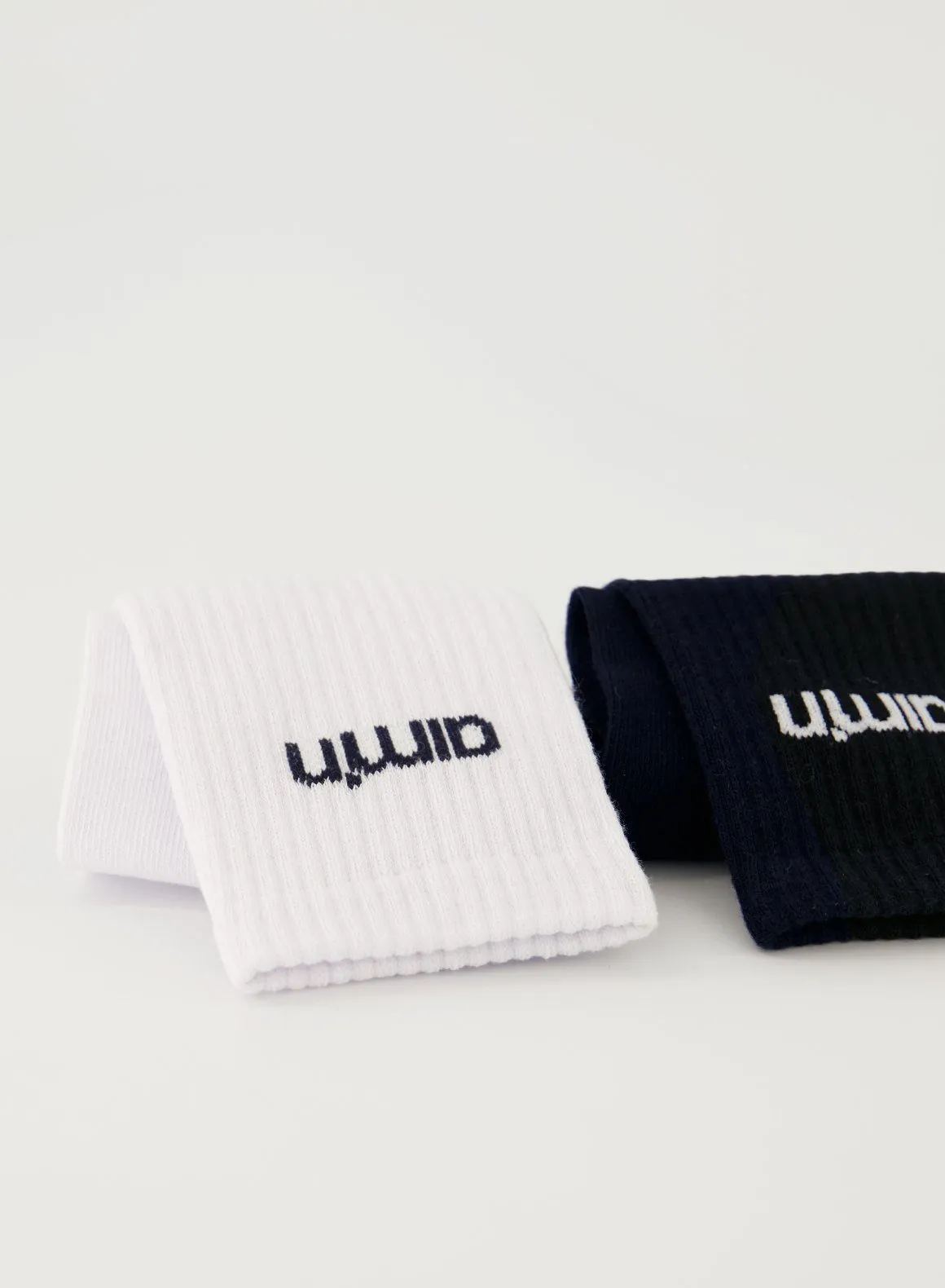 White/Navy aim'n Logo Socks 2-Pack sold by Aimn product image thumbnail 5