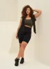 Khaki High Support Ribbed Bra sold by Aimn