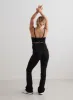 Black Ribbed Seamless Flare Maternity Tights sold by Aimn
