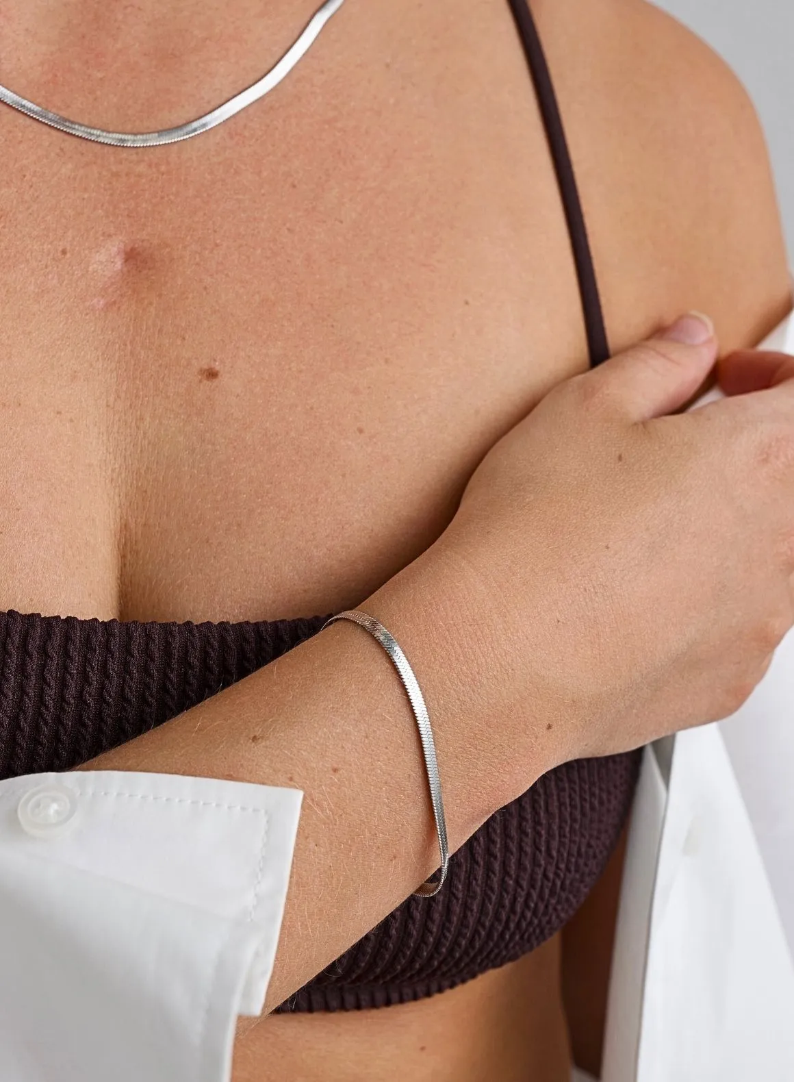 Silver Waterproof Bracelet sold by Aimn product image thumbnail 2