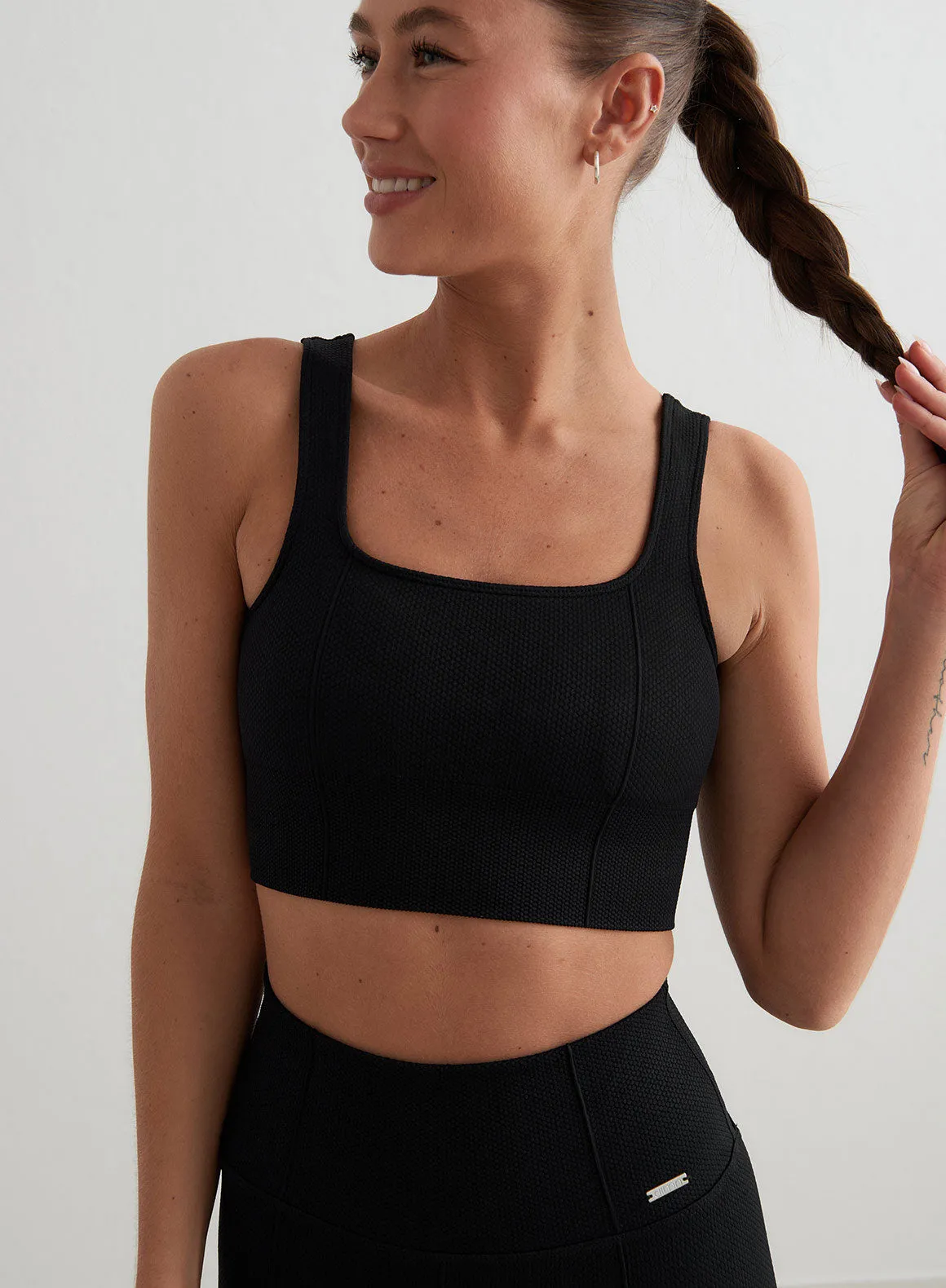 Black Luxe Seamless Bra sold by Aimn product image thumbnail 2