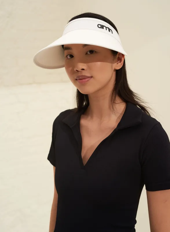 White Uv Visor sold by Aimn