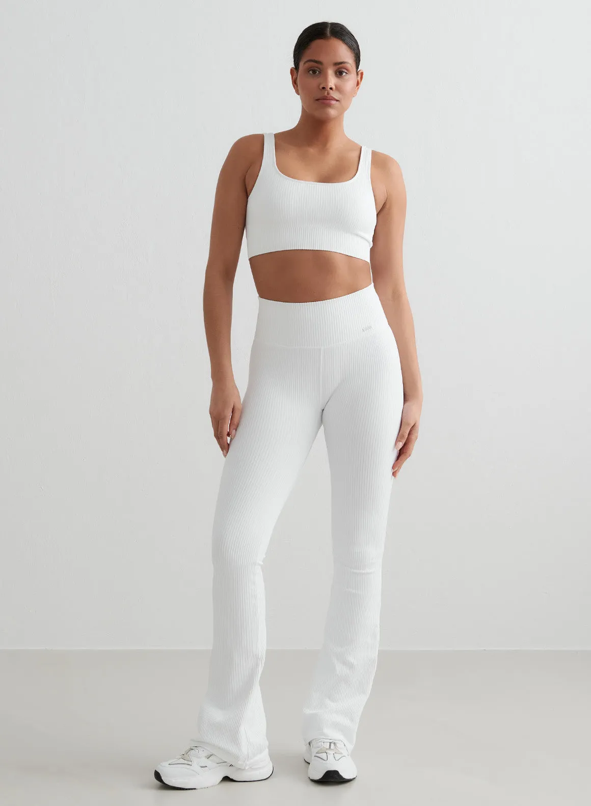 White Ribbed Seamless Bra sold by Aimn product image thumbnail 5